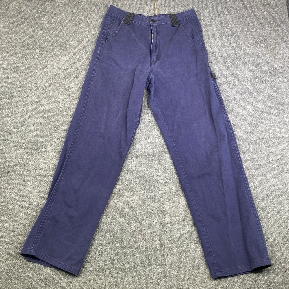 Lazy Oaf x Smiley Purple Carpenter Pants Mens 30 Cotton Workwear Trousers